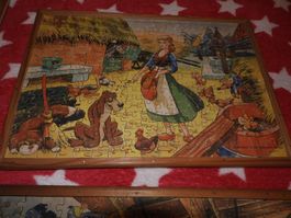 DISNEY PUZZLE (4St) MIT PAVATEX HOLZ MIT RAND PRAKTISCH MASS