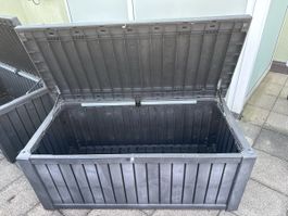 Gartenbox Keter Kunststoff anthrazit gebrauchter Zustand