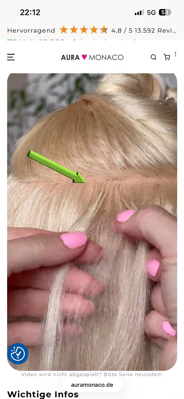 Parrucche: Beam Light Hair Extensions System – Premium Set – Nuovo (secondo la descrizione) da Lostorf venduto da Venice16 5