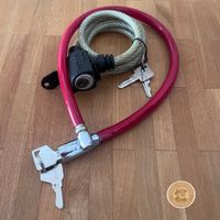 2 TRELOCK Fahrradschlösser Kabelschlösser mit Schlüsseln