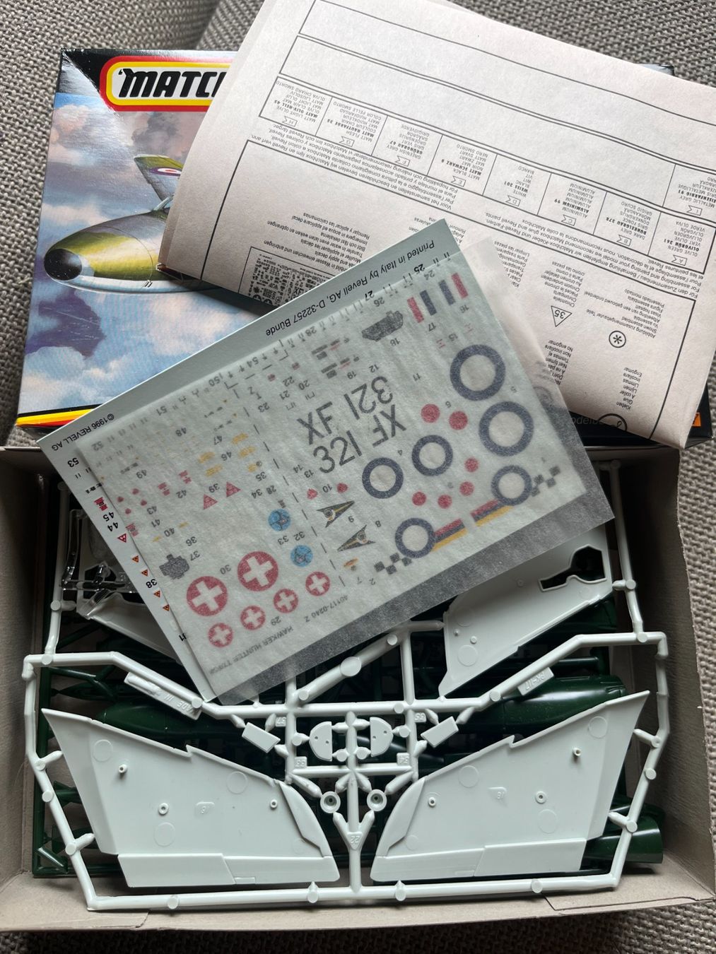 Matchbox Kits de montage: 1:72 Hawker Hunter Trainer (Matchbox, 1996) – Neuf (Voir description) à Ennenda par Oo1-Zuni 1