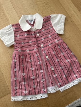 Trachtenkleid Jenni rot weiss Edelweiss Grösse 74