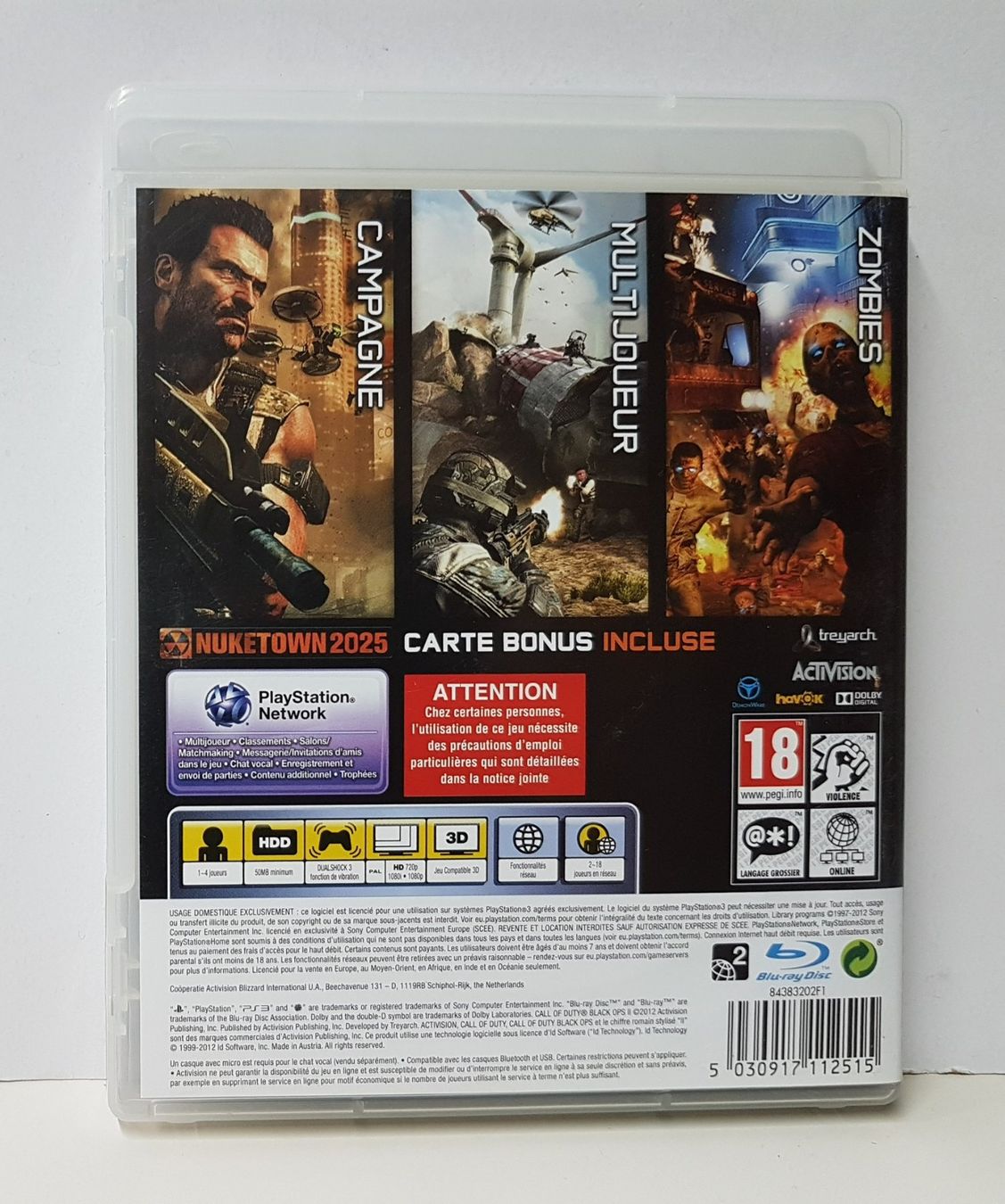 Call of Duty Black Ops 2 Zombies / en français PS3 (Gebraucht) in ...