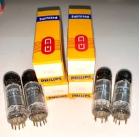 4 Röhren / Radioröhren E80L / 6227(Endstufe) NOS, Philips SQ