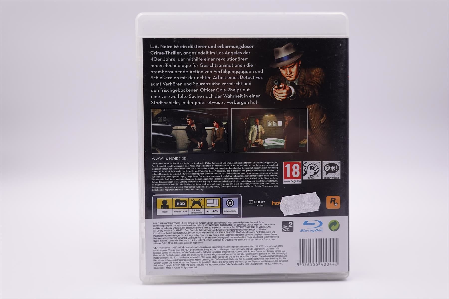 Sony Giochi: L.A. Noire (PS3) – Usato da Herisau venduto da ZelliZone 1