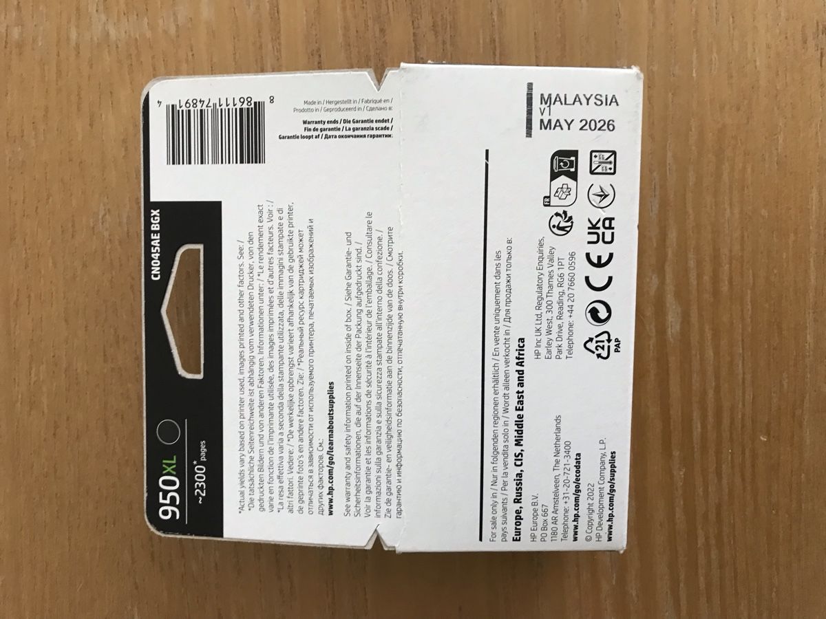 Hewlett Packard Cartucce per stampanti & toner: Original Druckerpatrone HP 950 XL schwarz – Nuovo e nell'imballaggio originale da Stans venduto da Meierisli7 1