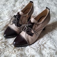 Élégantes Bottines / Escarpins style Richelieu taille 35