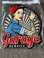 Garage Service pin up classic werbung