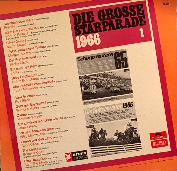 Dischi in vinile: Die Grosse Starparade 1666 1 – Usato da Hellikon venduto da Jogi73 1