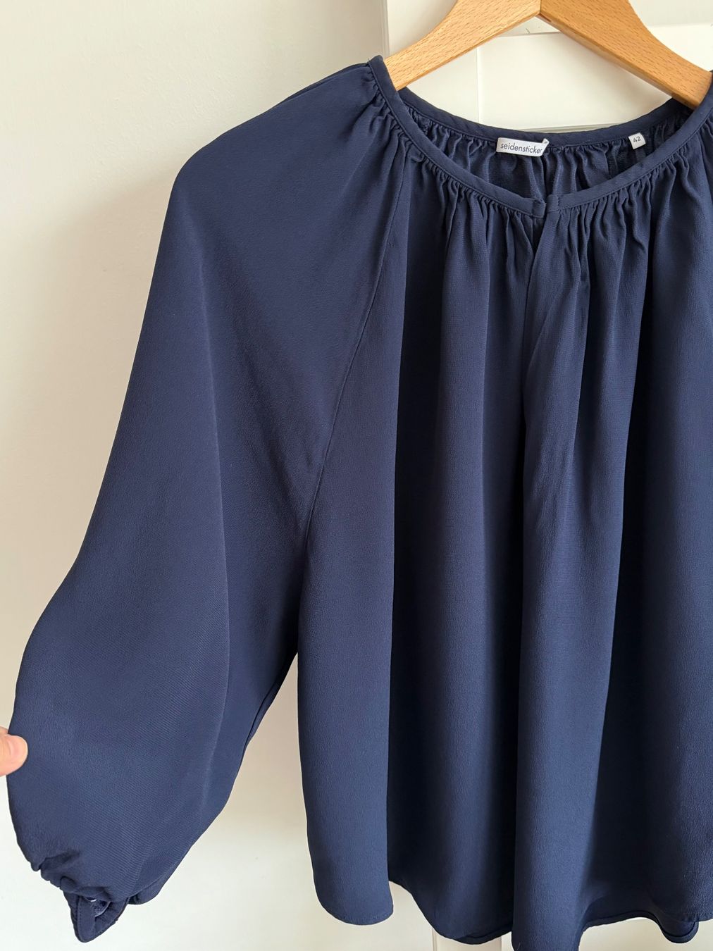 Camicette: Seidensticker Tunika Bluse blau Gr 42 – Usato da Nussbaumen AG venduto da normajeanbaker 2