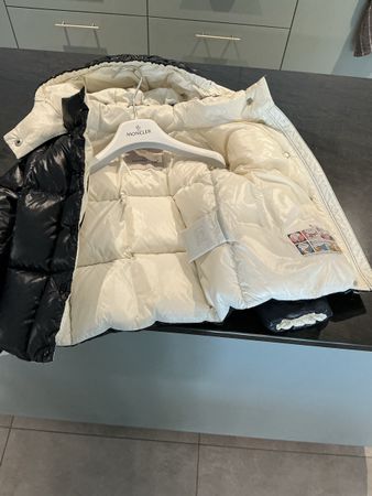 Moncler Enfant Daunenjacke Kids – Navy/Weiss – Original