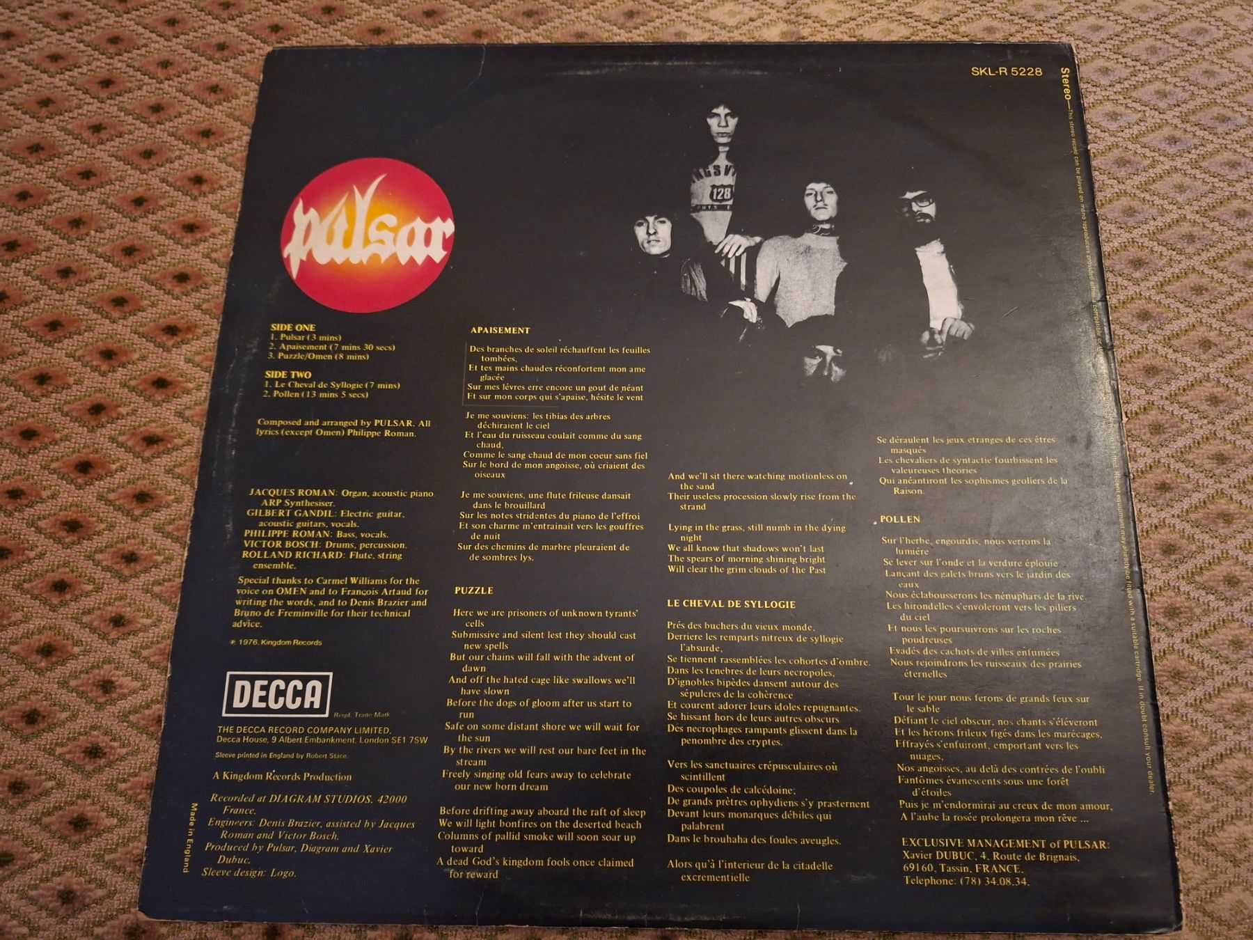 Dischi in vinile: Prog Rock LP - Pulsar - Pollen - 1975 – Usato da Bernex venduto da Wannabehasbeen01 2