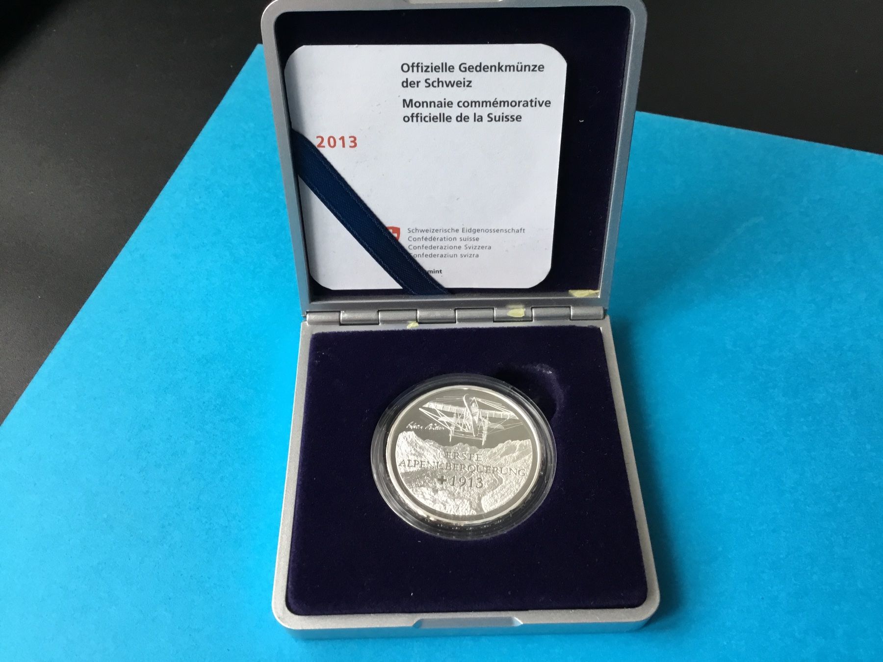 Alle Münzen: 20 Franken Silbermünze ALPENUBERQUERUNG 2013 PP – Neu und originalverpackt aus St. Margrethen SG von alfapeugeot10 1