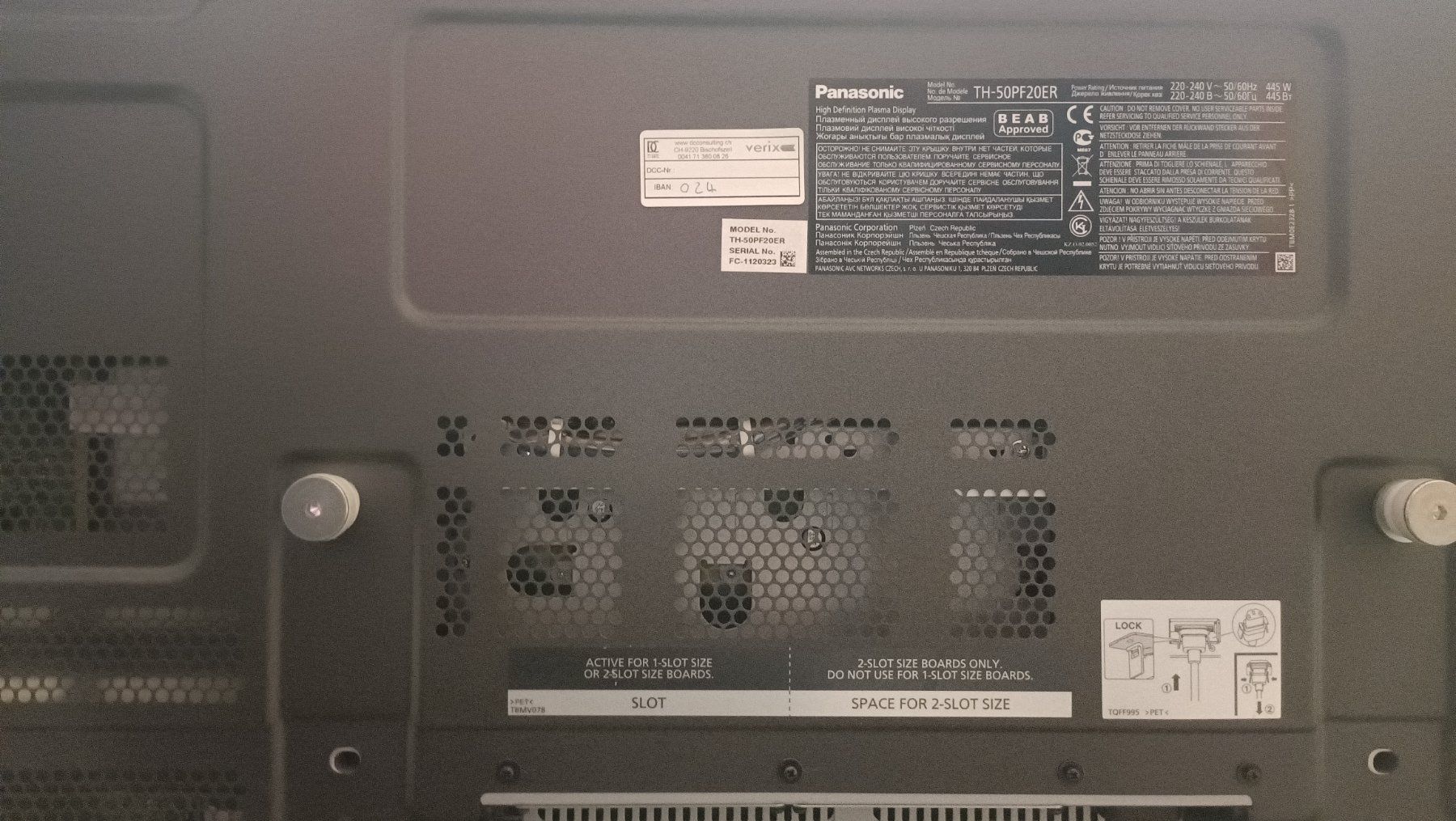 Panasonic Fernseher: Panasonic Plasma TV TH-50PF20ER – Gebraucht aus St. Gallen von schatz2406 3
