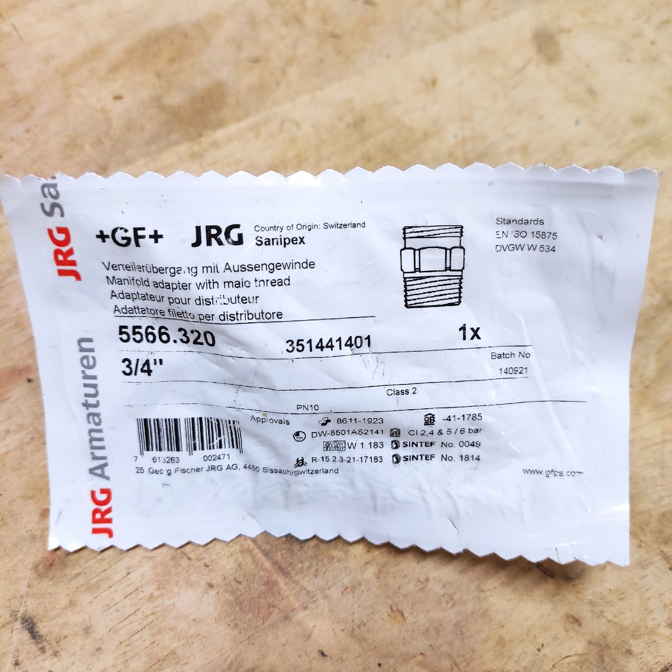 Rubinetteria: GF JRG – Nuovo e nell'imballaggio originale da Bäretswil venduto da sxv 1
