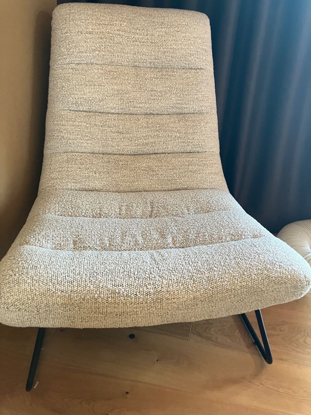 Fauteuils: Sessel mit Hocker beige guter Zustand – D'occasion à  par