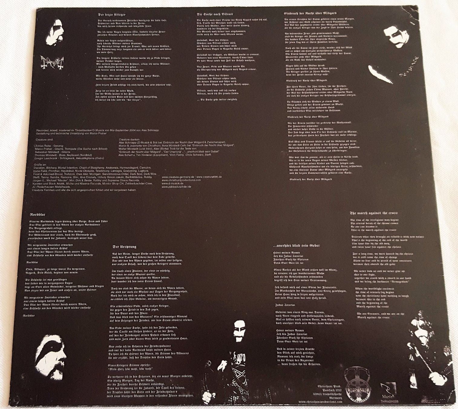Vinyles: Creature - Der Ursprung - LP - 2004 - First Press – D'occasion à Uster par Zardodel 1