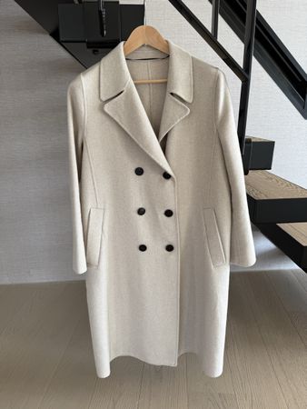 Zara Wool Blend Beige Coat Spring / Autumn, Size XL