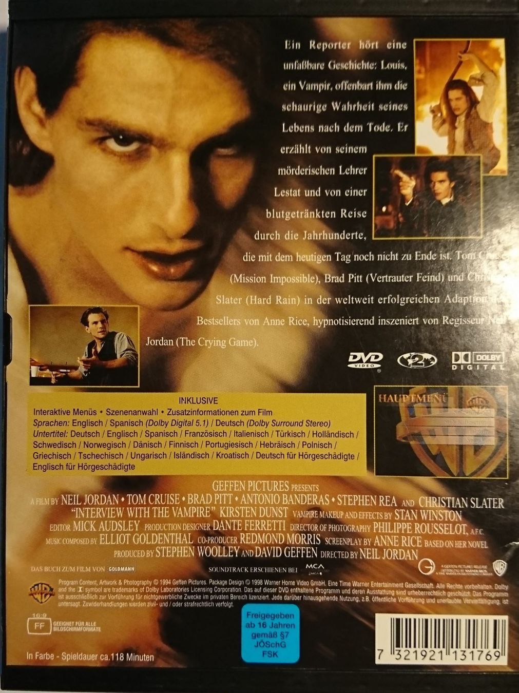 Tous les DVDs: INTERVIEW WITH A VAMPIRE – D'occasion à Zürich par Raz88 1
