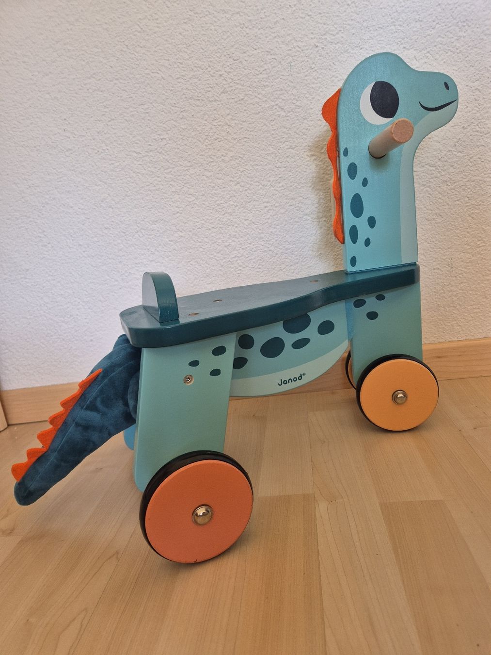 Janod Fahrzeuge für Kinder: Laufrad Dinosaurier Janod – Gebraucht aus Wiler b.Utzenstorf von Sonnenblume1990