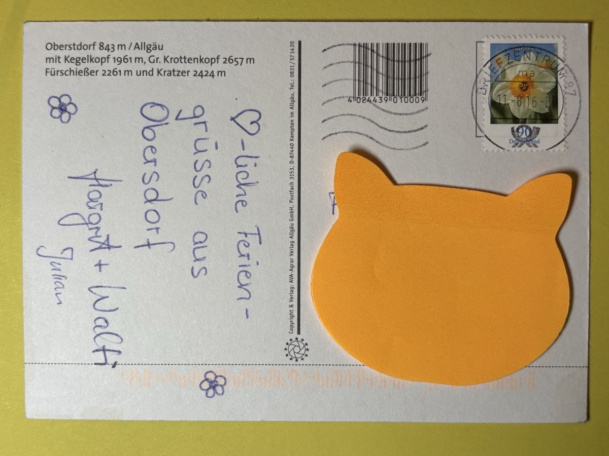 Cartoline postali: AK von Oberstdorf / Allgäu – Usato da Rümlang venduto da Kartenpost1 1