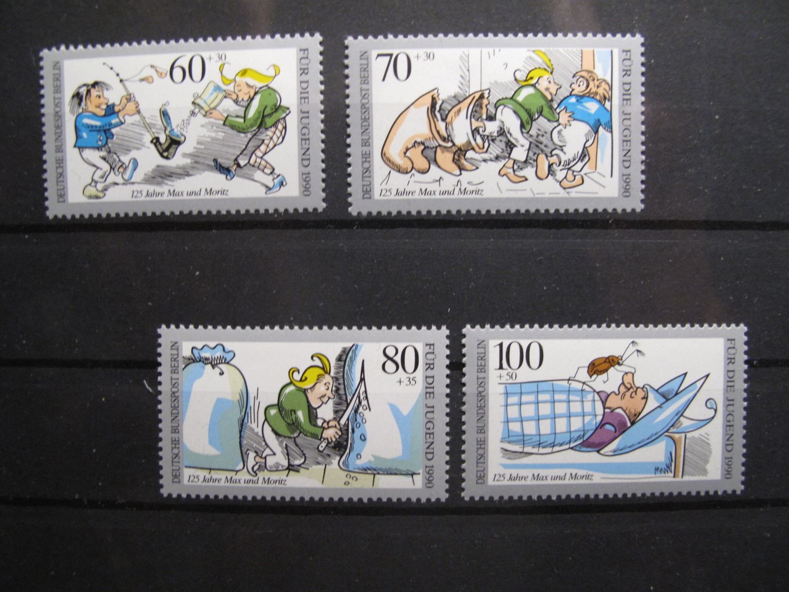 Tutti i francobolli: Berlin 1990 Max und Moritz  ** – Usato da Wil SG venduto da fva01