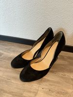 Nine West schwarze Lederabsätze Größe 40