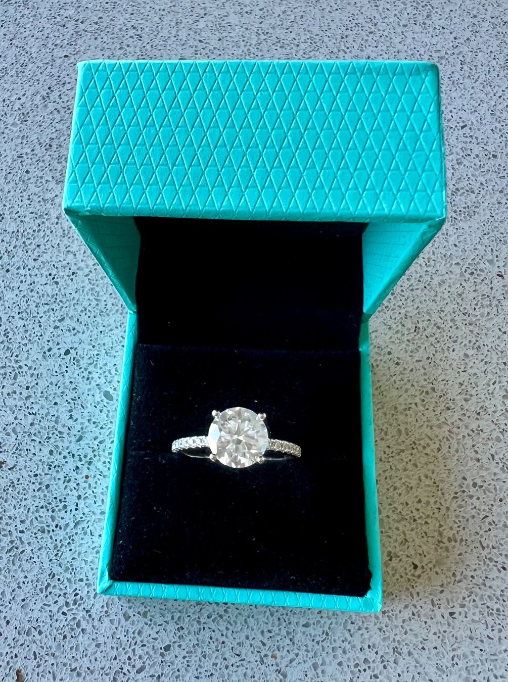 Bagues: NEU: 3 Karat Moissanit Ring 57 mm – Neuf avec emballage d'origine à Lachen par Reeci 6