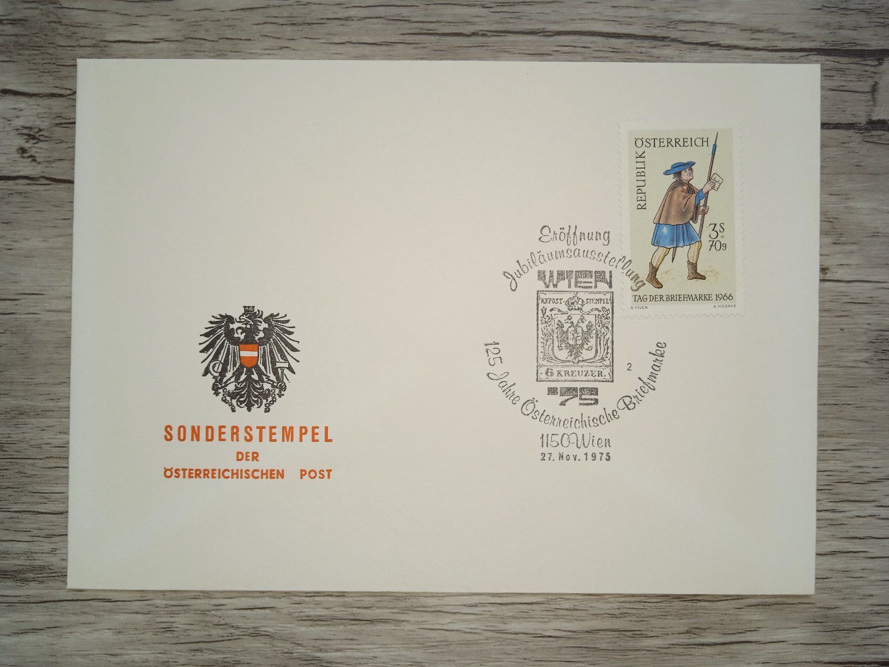 Tutti i francobolli: TR19 Enveloppe + Timbre Autriche 1975 – Usato da Cousset venduto da Patrick_Collections