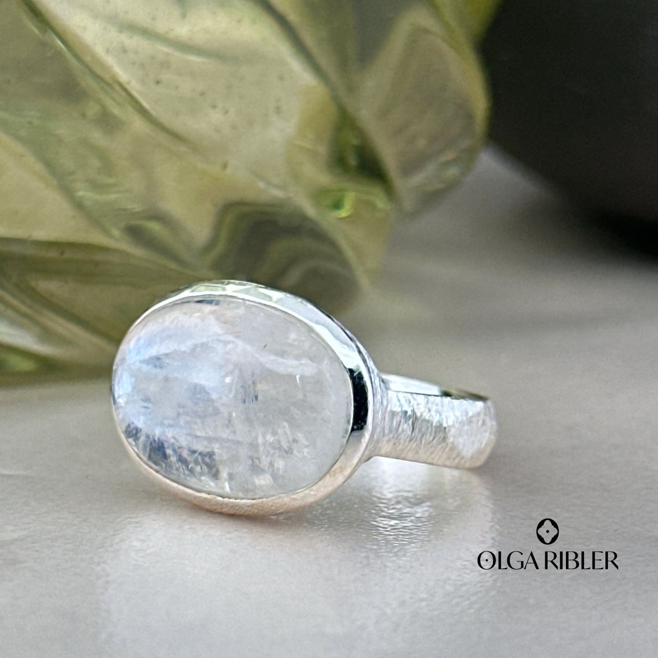 Olga Ribler Ringe: Sterling Silber Ring 925 mit Mondstein Grösse 56 – Neu (gemäss Beschreibung) aus Luzern von byolgaribleroutlet 2