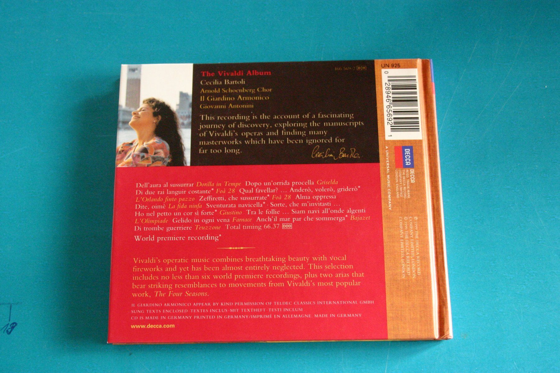 CDs: CECILIA BARTOLI – D'occasion à Winkel par Gallica 1