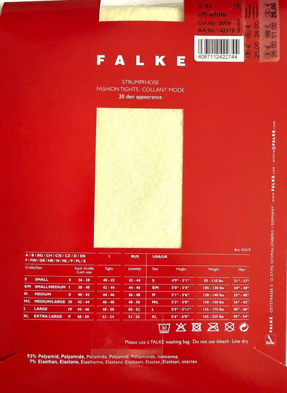 Falke Calze & Collant: Strumpfhose Falke Mystical Wave – Nuovo e nell'imballaggio originale da Menziken venduto da ABA60 1