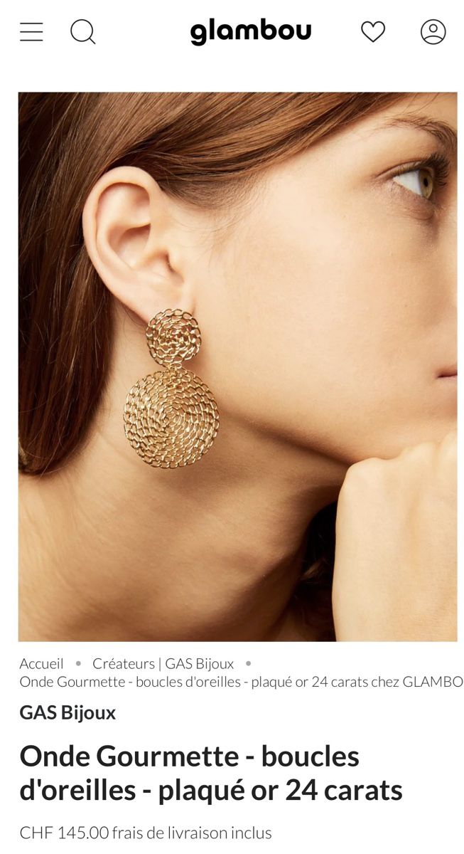 Ohrringe & -stecker: GAS Bijoux - Boucles d'oreilles dorées – Neu (gemäss Beschreibung) aus Morges von sandy069 5