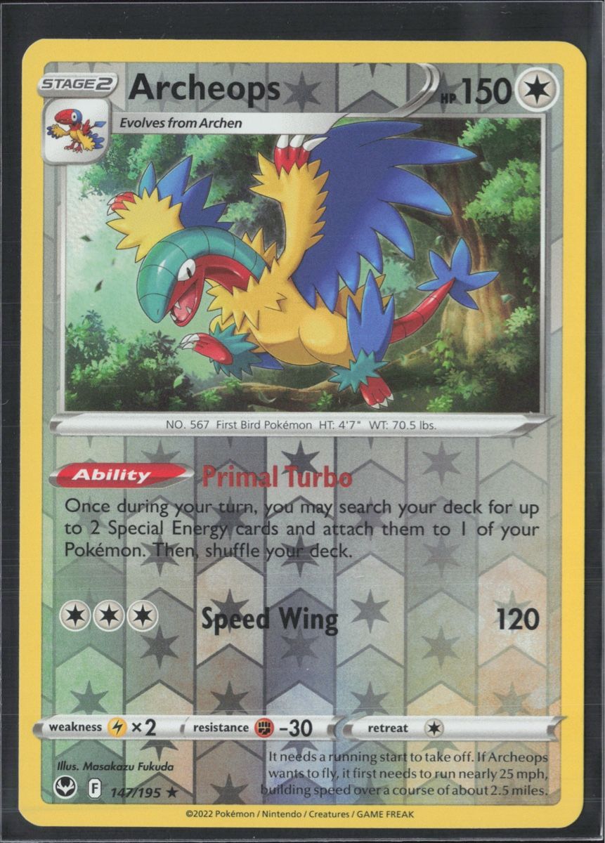 Pokémon Carte collezionabili: POKÉMON / Archeops / Silver Tempest / Reverse 🇺🇸 – Usato da Herzogenbuchsee venduto da TCG-High-Quality