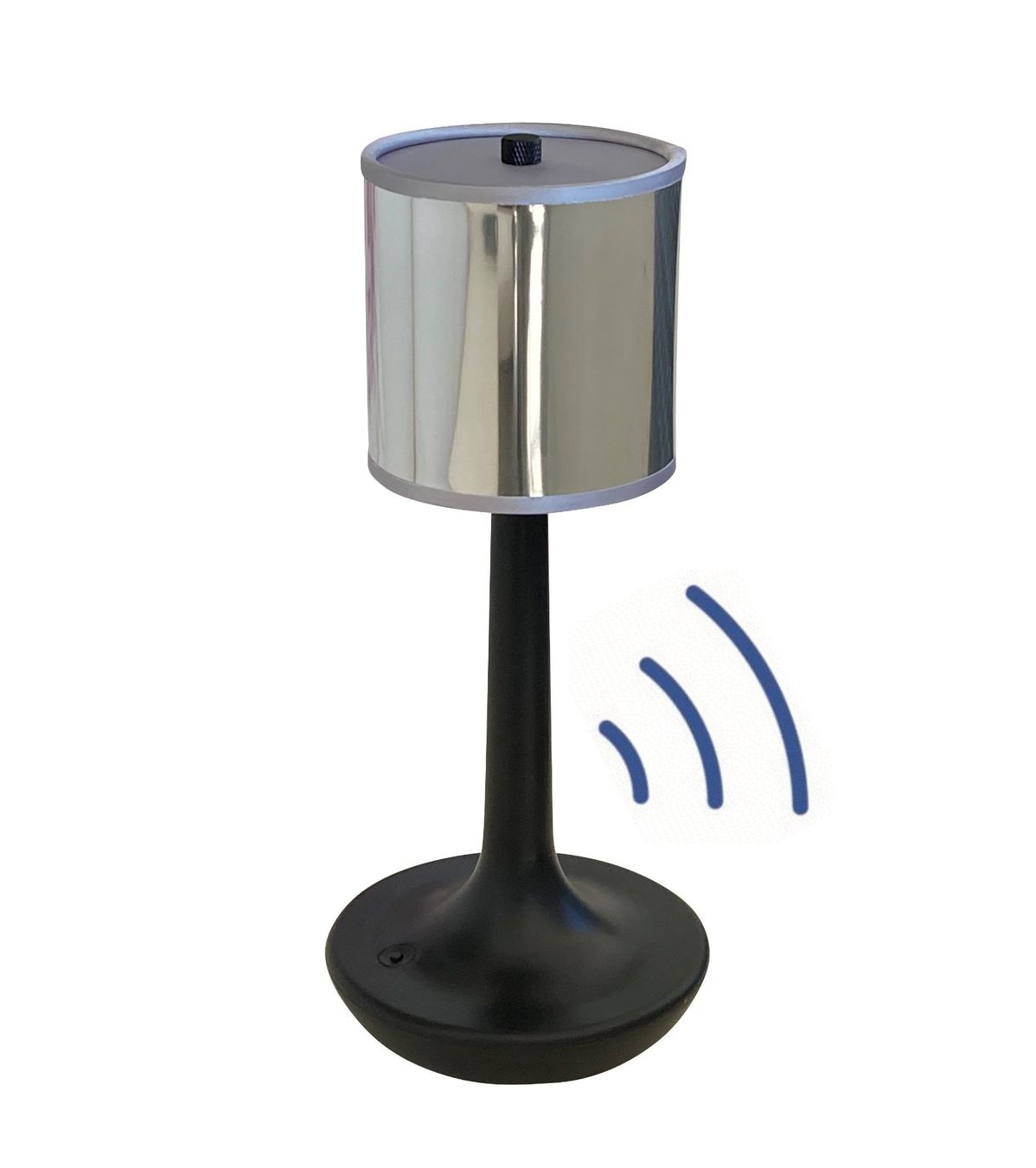 Lampen: Akku Tischleuchte mit Sensor schwarz/silber – Neu und originalverpackt aus Wallisellen von kingschair