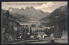 Campfer, Ort und Silvaplana von Unteralp