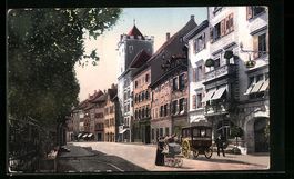 Rheinfelden, Strassenansicht mit Pferdek