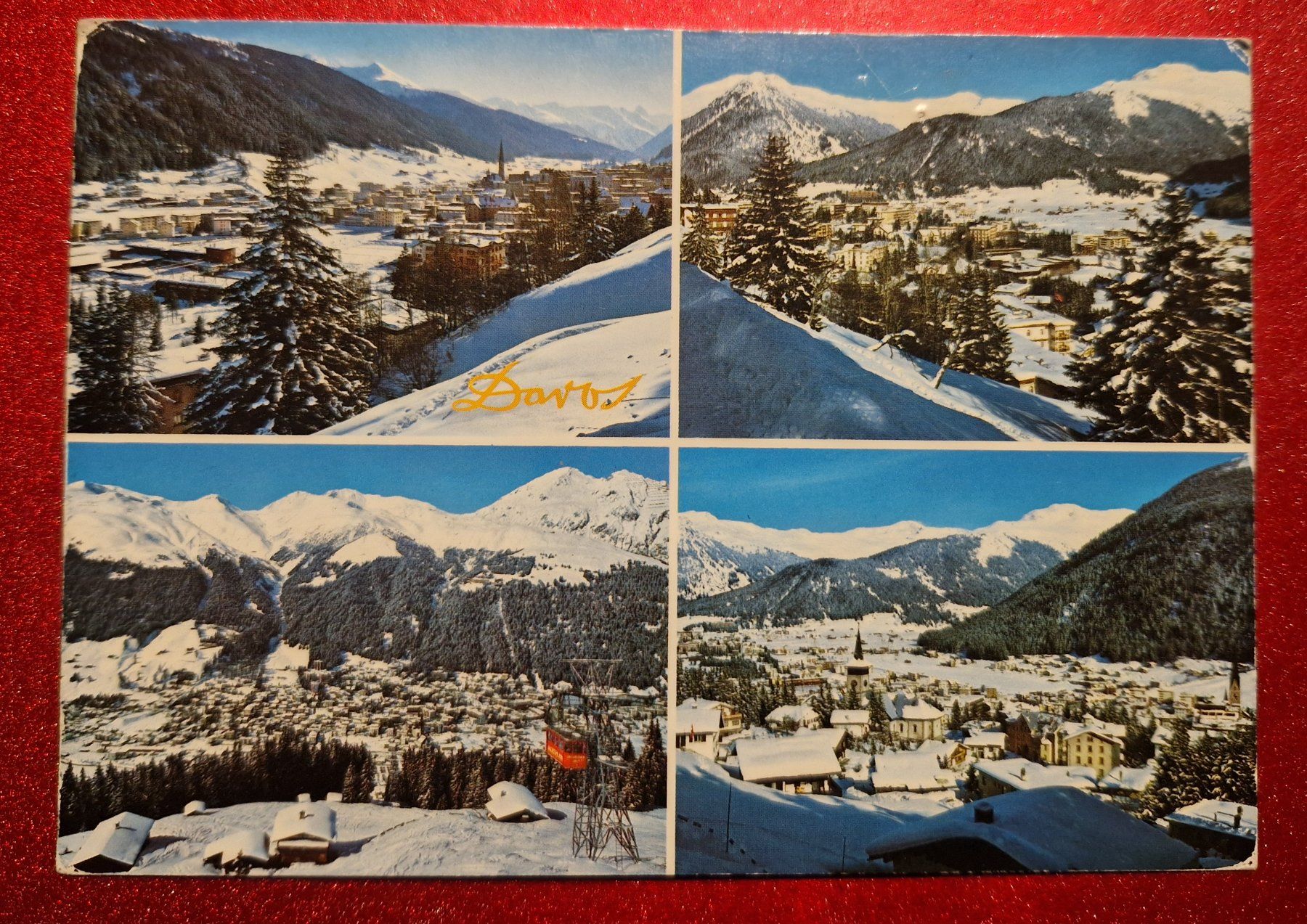 Cartoline postali: Davos 1976 Winterzauber – Usato da Melchnau venduto da Fishel