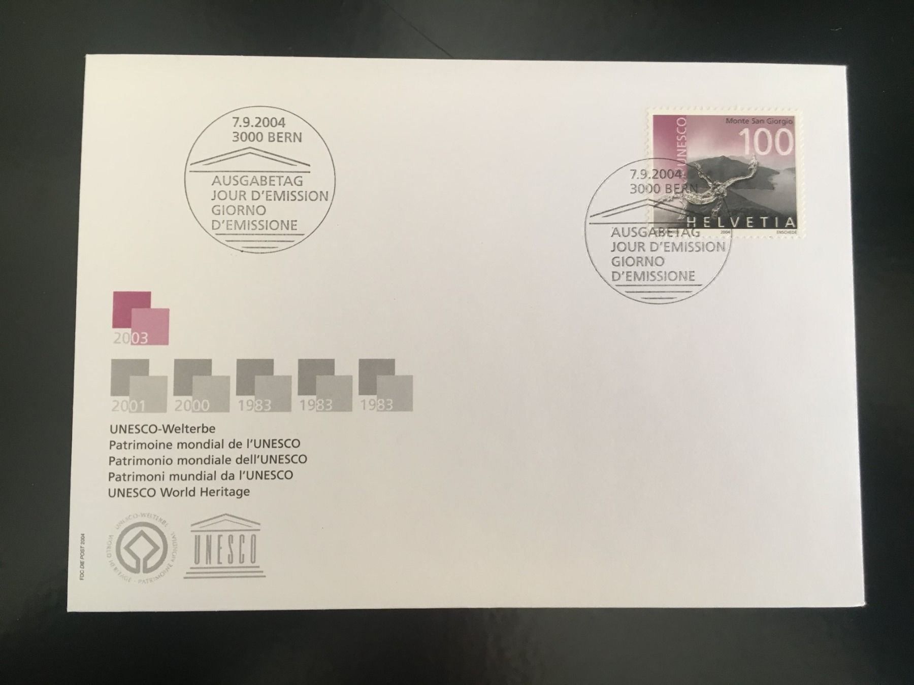 Tutti i francobolli: 2004 / Znr: 1137 / FDC – Nuovo (secondo la descrizione) da Grand-Lancy venduto da Dany1973