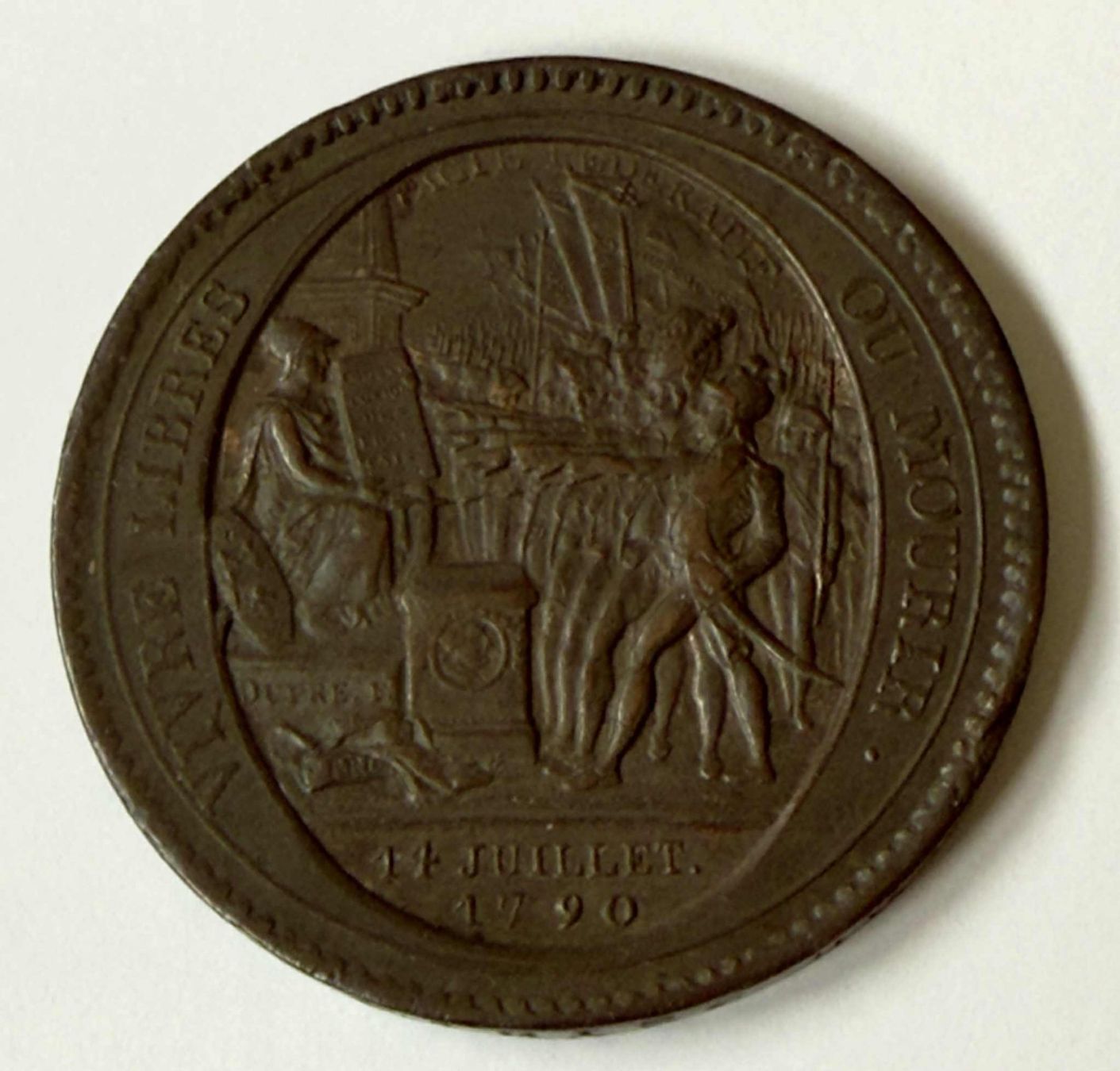Pièce France 5 Sol 1792 – Bronze Original – État Très Beau – #K256