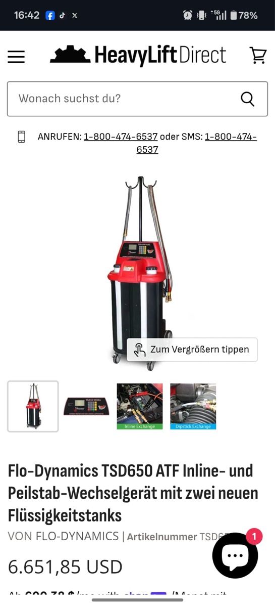 Tutte le macchine: Getriebespühler Flo-Dynamics TSD650 Dual – Usato da Davos Wiesen venduto da themister 3