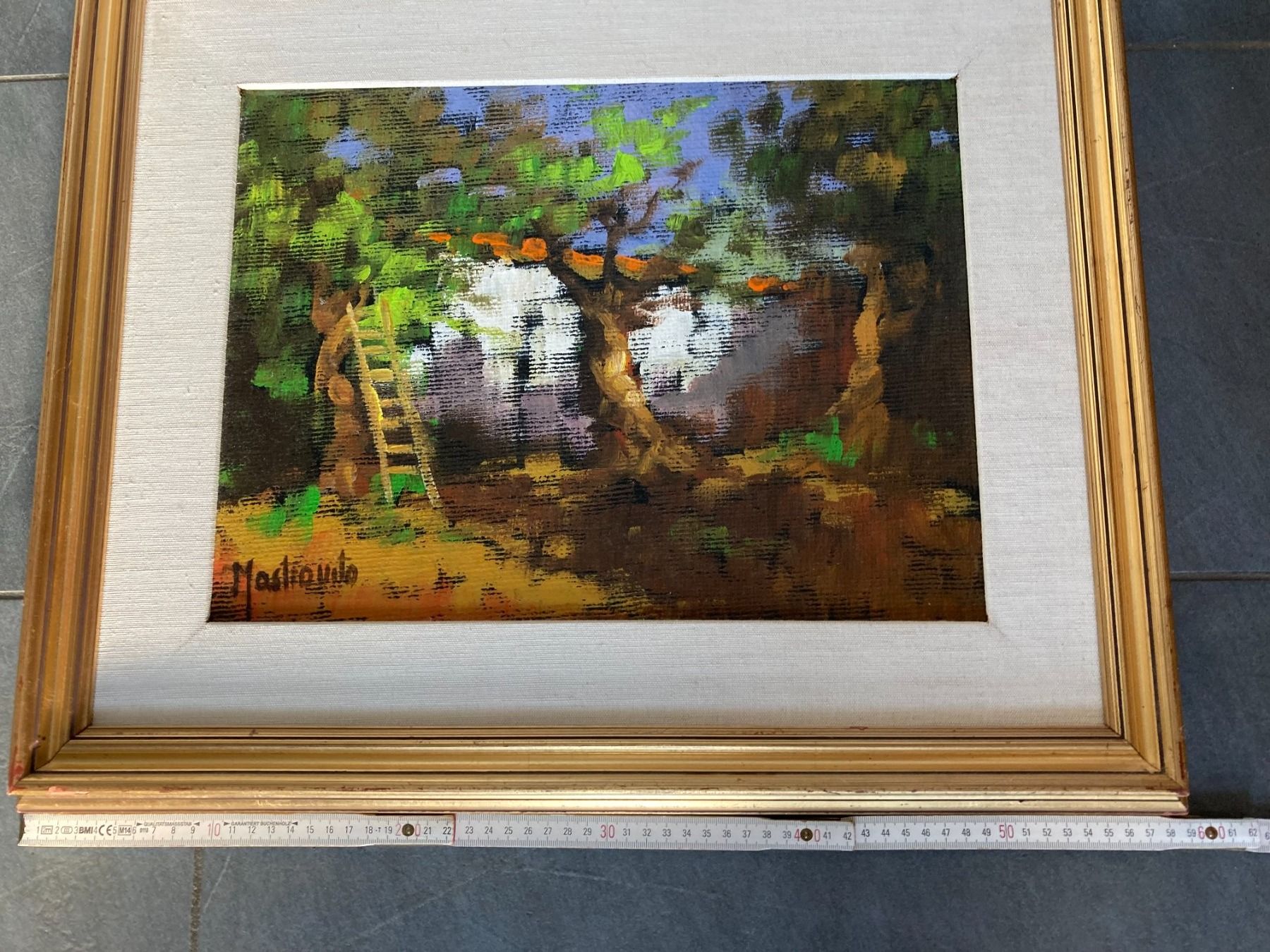Gemälde: Gemälde südliche Landschaft signiert Mastrovito (1940-2000) – Gebraucht aus Subingen von ArtBead 6