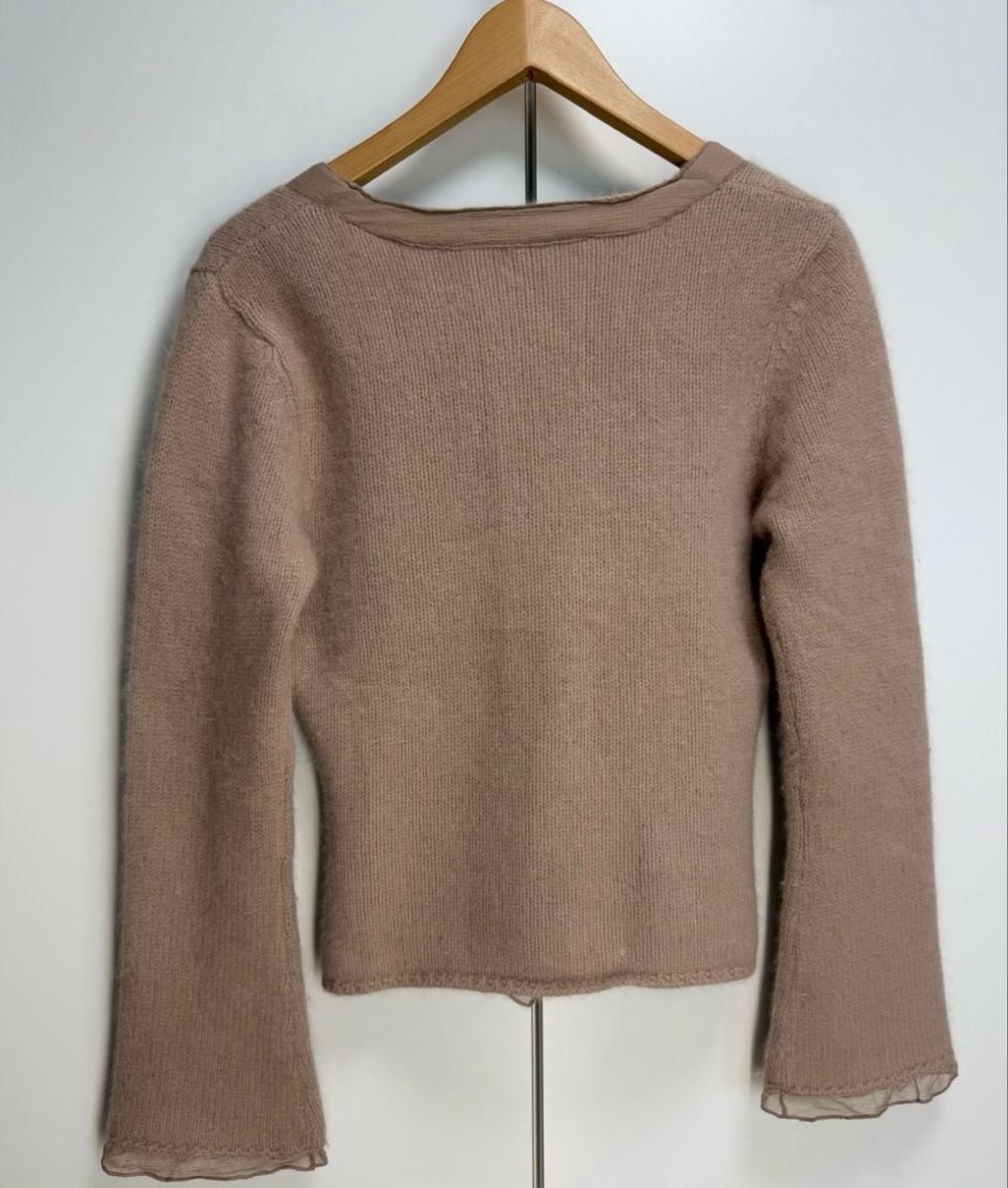 Giacche: Nougat Strickjacke Gr 36 mit Angora & Seide – Usato da jona venduto da paulan94 6