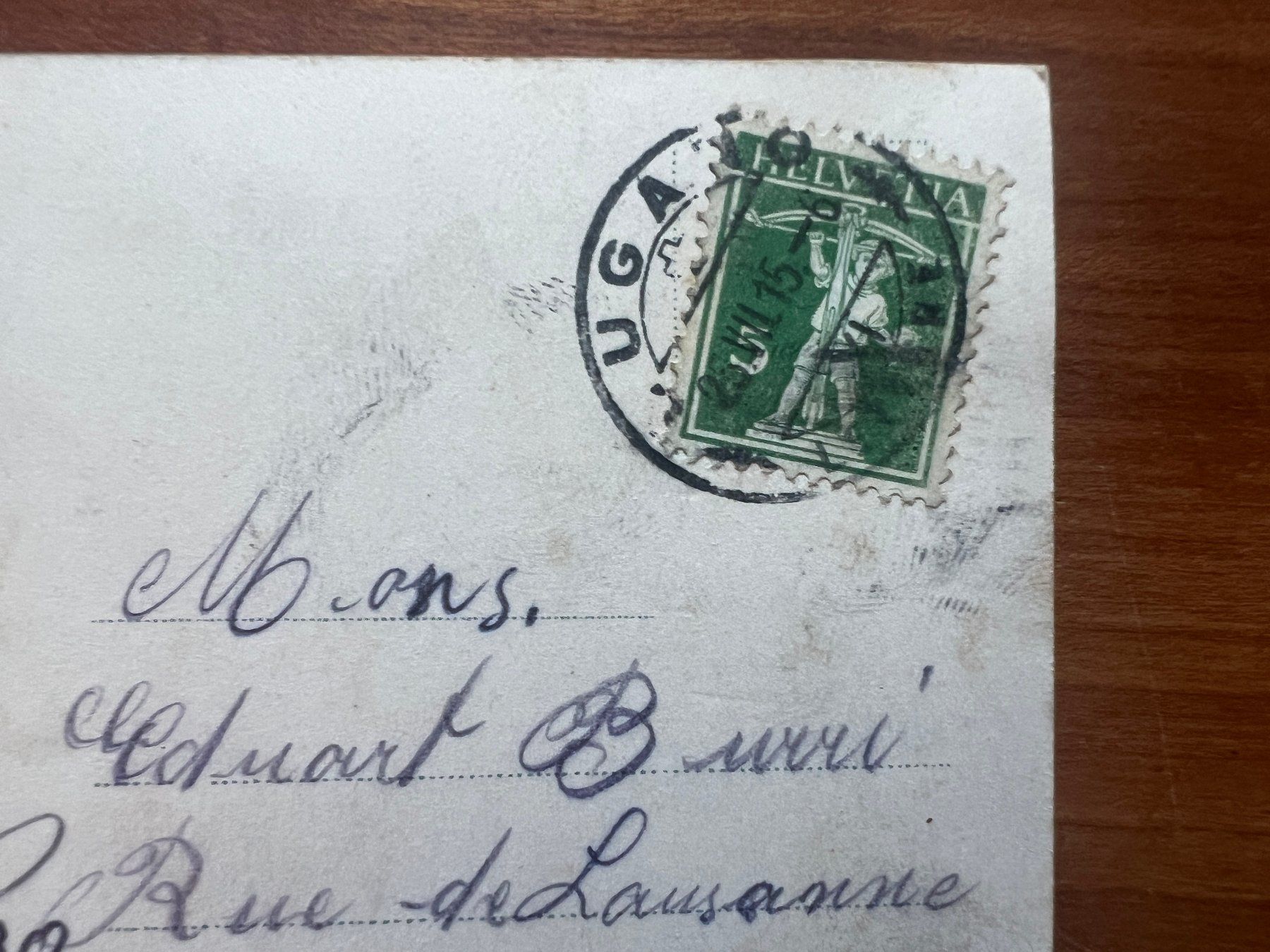 Ansichtskarten: AK  1915 Oria   (G3053) – Gebraucht aus Hinwil von Sidi4 1