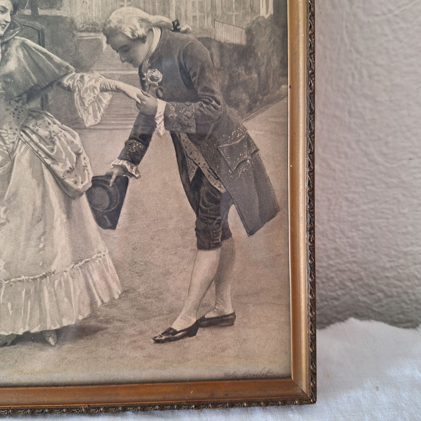 Foto & Immagini: Versand möglich! Altes Bild Shabby Chic Stil – Usato da Winterthur venduto da Goldpipau 3