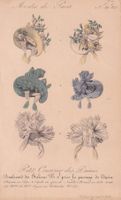 MODE, HUT, HÜTE, BIEDERMEIER, LITHOGRAPHIE UM 1840