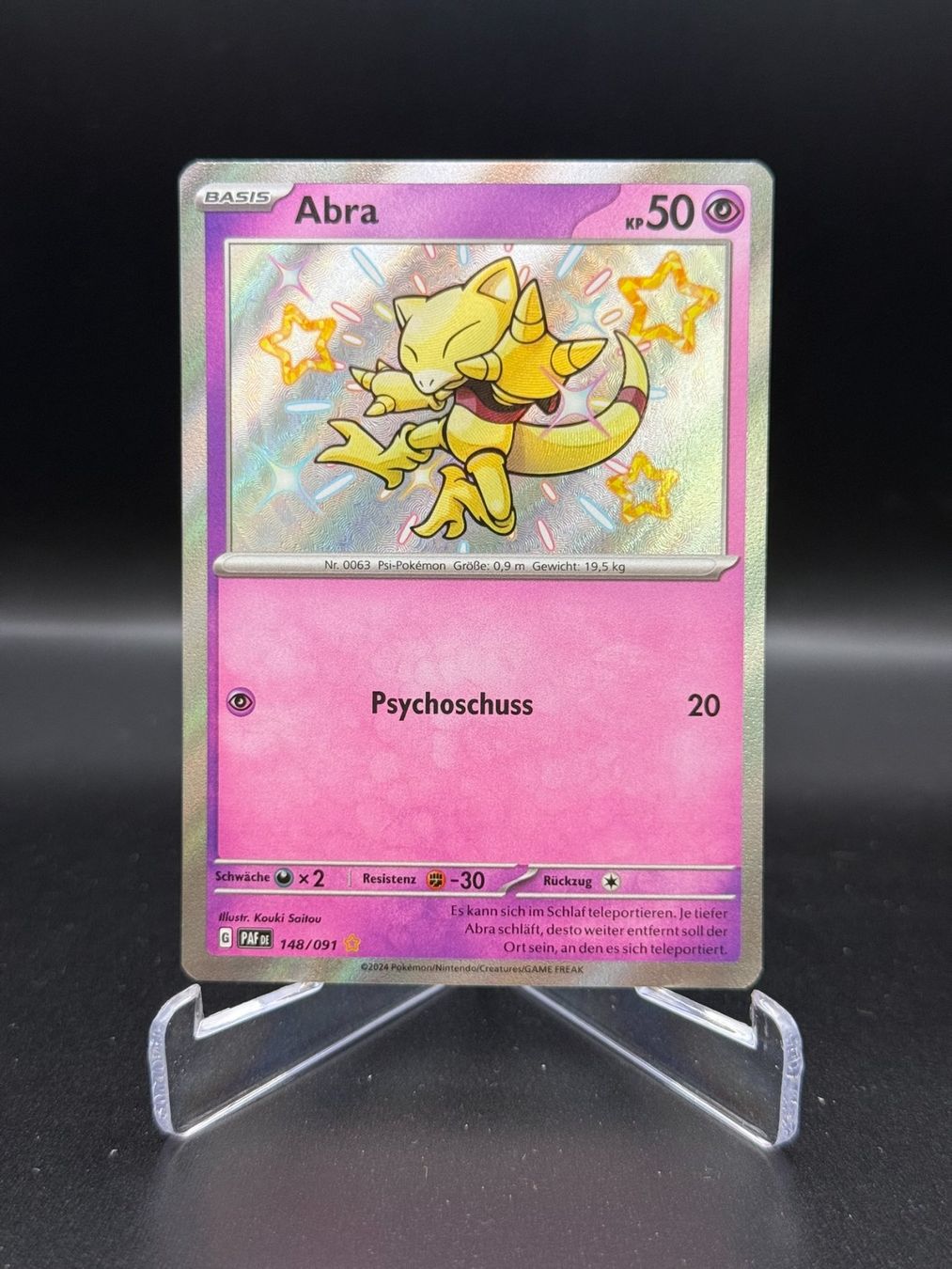 Pokémon Carte collezionabili: Abra (PAF 148) - Shiny – Usato da Birmensdorf ZH venduto da SnorlaxMail