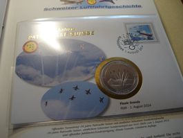 Medaillenbrief Patrouille Suisse, 2014, Finale Grande, Rütli