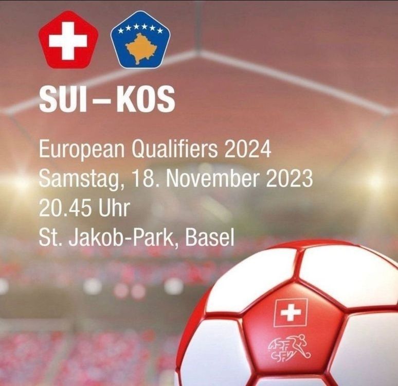 EM QUALI 2025, 2 TOP TICKETS NEBENEINANDER SCHWEIZ KOSOVO Kaufen
