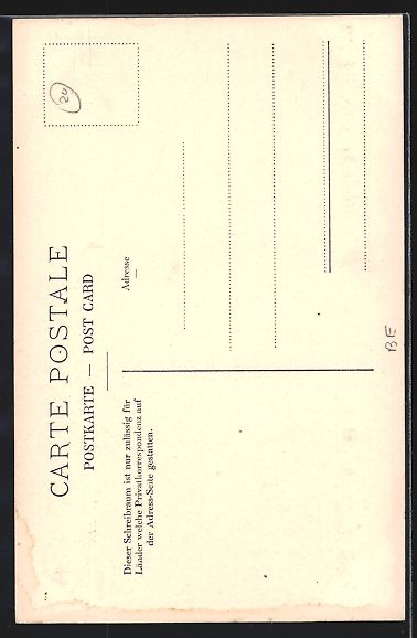 Cartoline postali: Spiez, Katholische Kirche mit Berggipfel – Usato da Berlin venduto da bartko-reher 1